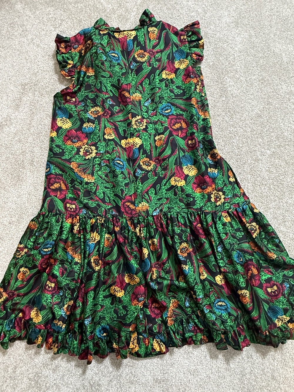 LA DOUBLEJ • Short & Sassy 100% Silk Ruffle Dress • Made in Italy • Medium - Picture 14 of 15